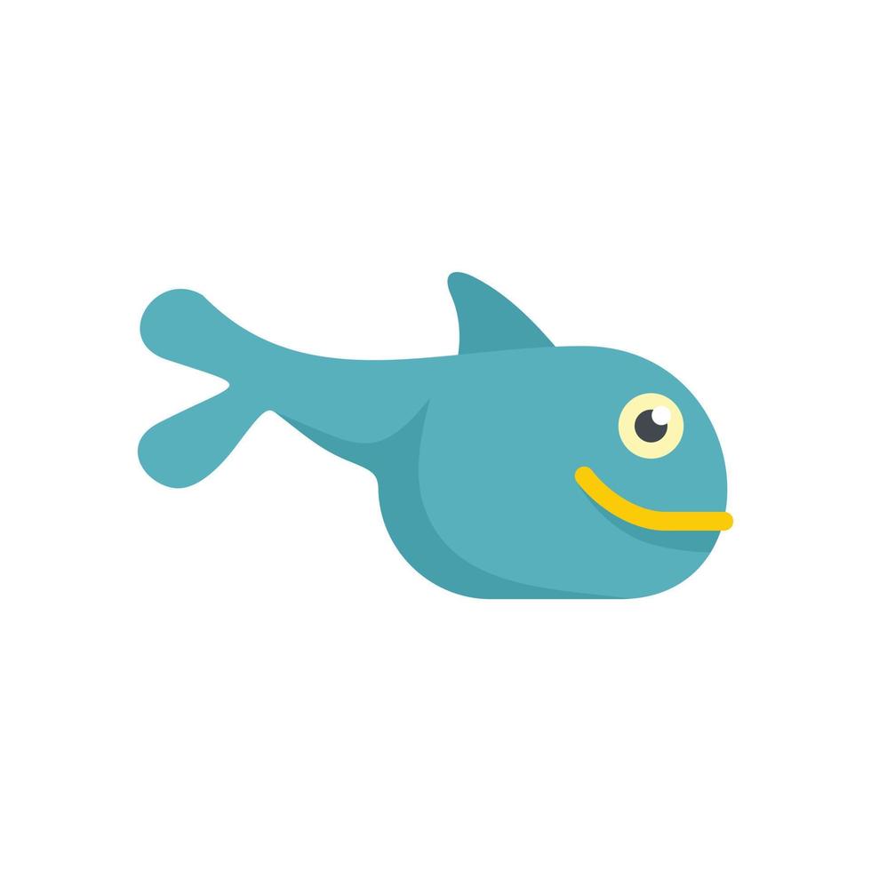 icono de juguete de ballena vector aislado plano