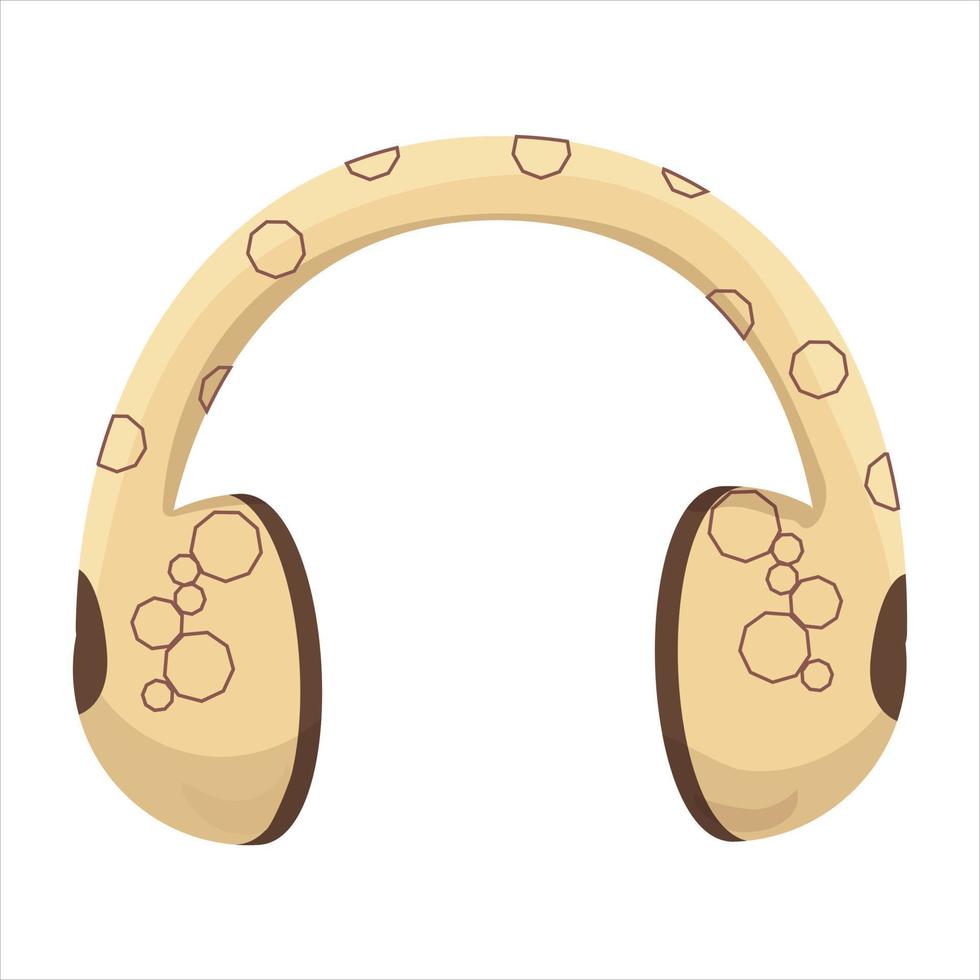 Women earmuffs for warmth autumn winter. Vector illustration.