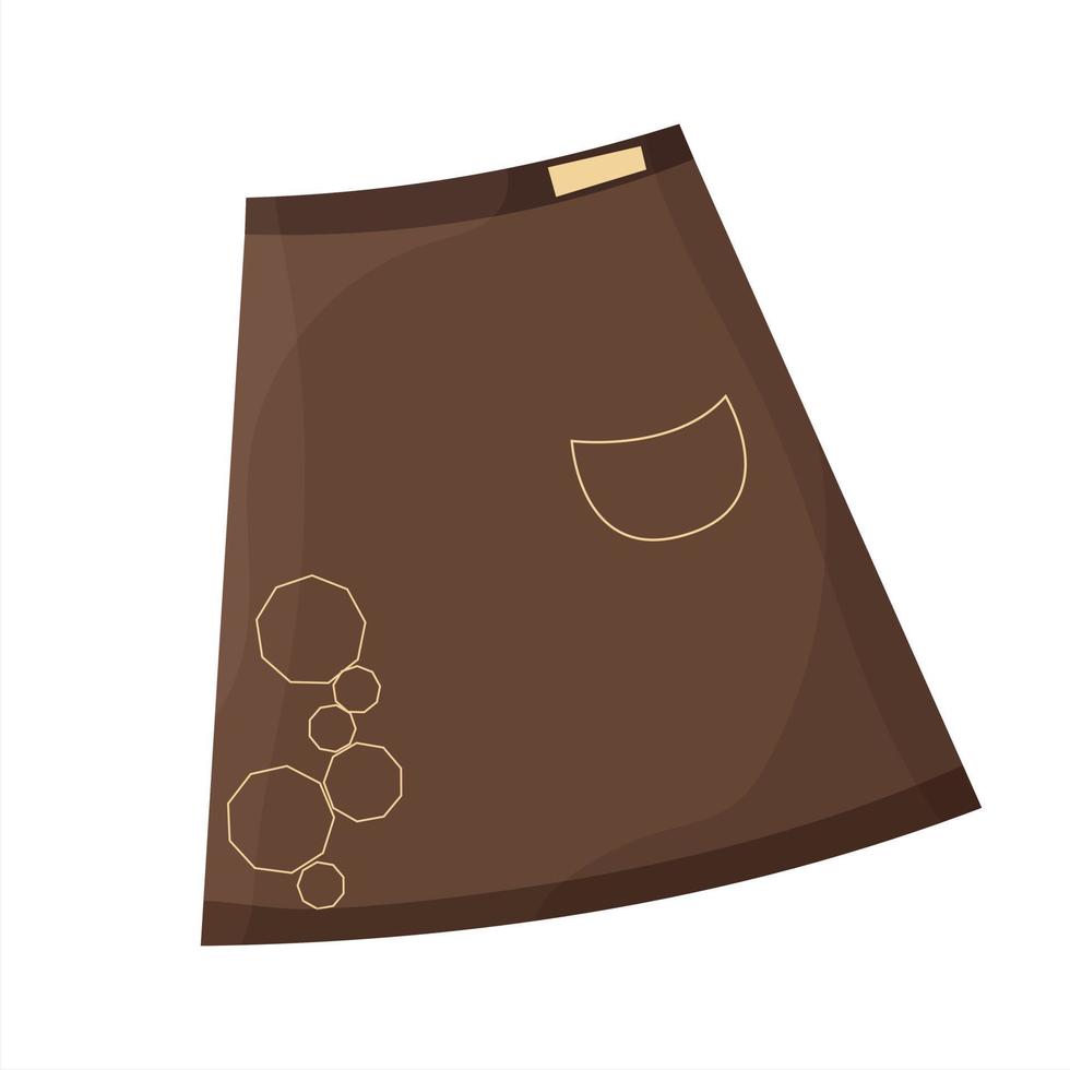 falda mujer otoño invierno. ilustración vectorial vector
