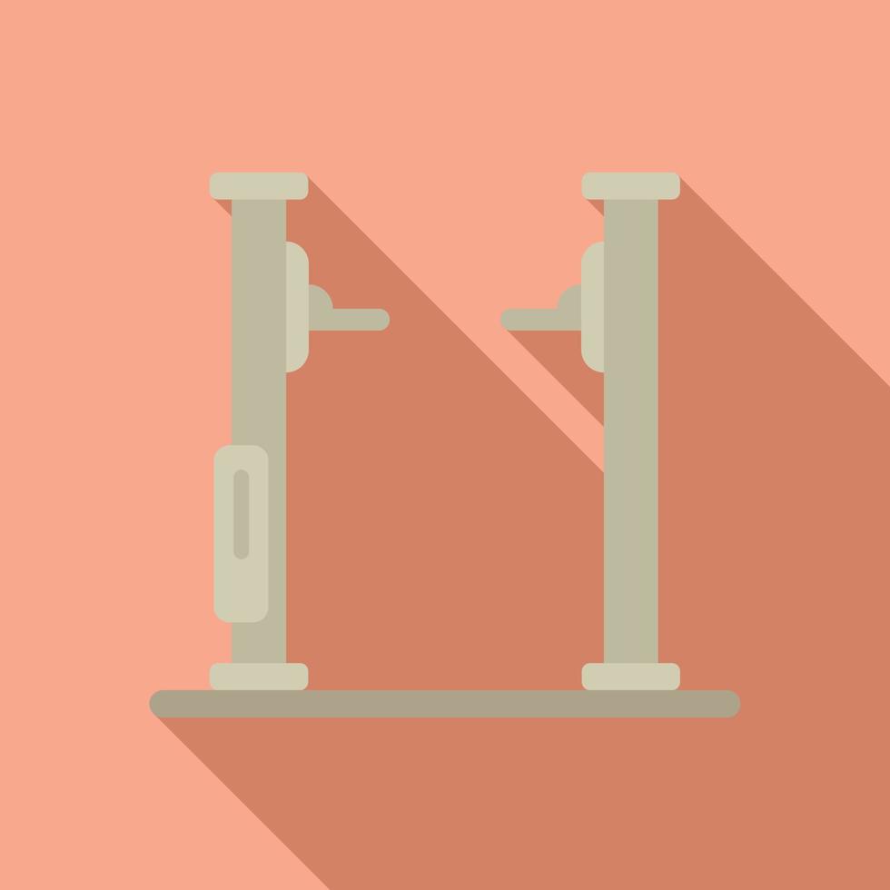 Motor car lift icon flat vector. Auto service vector