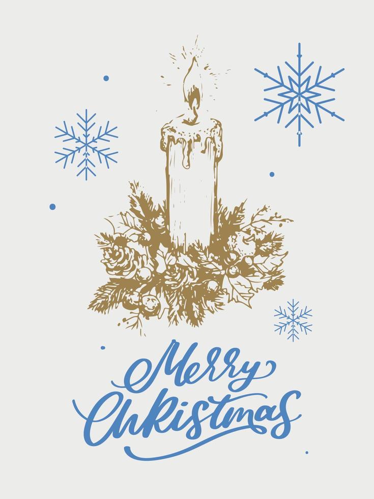 Modern new year russia letter, great design for any purposes. Hand drawn background. Isolated vector. Hand drawn style. Traditional design. Holiday greeting card. vector
