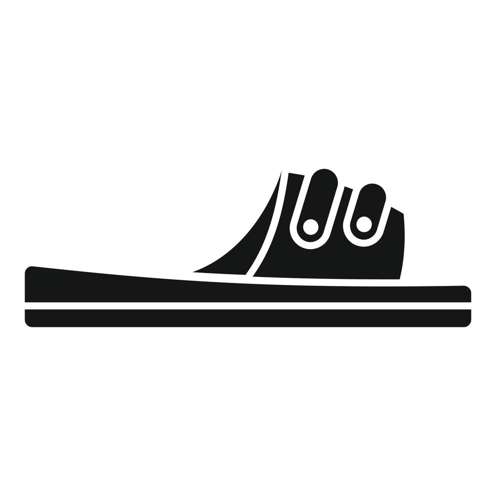 Woman sandal icon simple vector. Summer flop vector