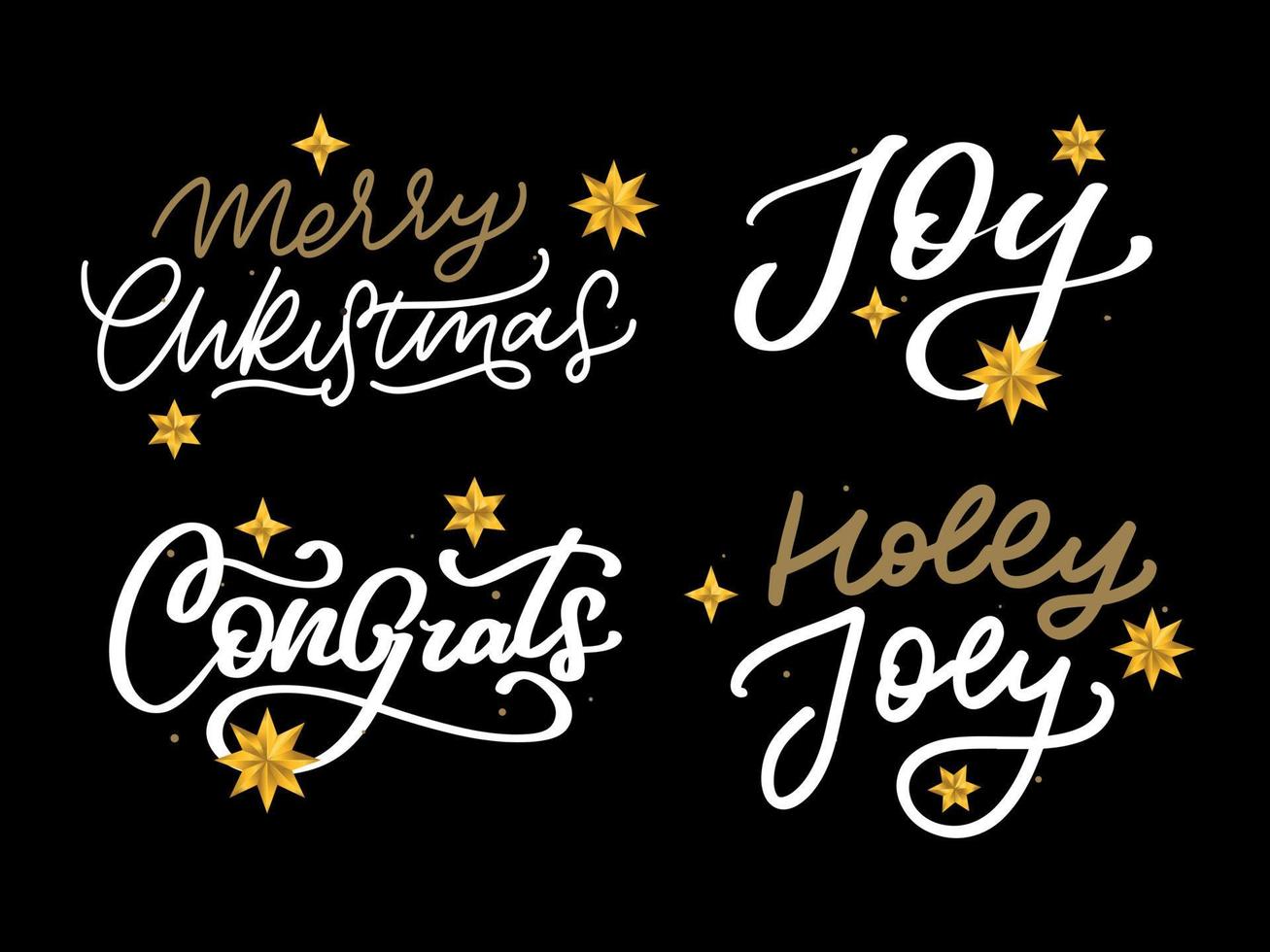 feliz navidad conjunto 2023 feliz año nuevo, tipografía letras insignia emblemas citas conjunto colección. diseño de logotipo vectorial para postal, invitación, tarjeta de felicitación, afiche, regalo. vector