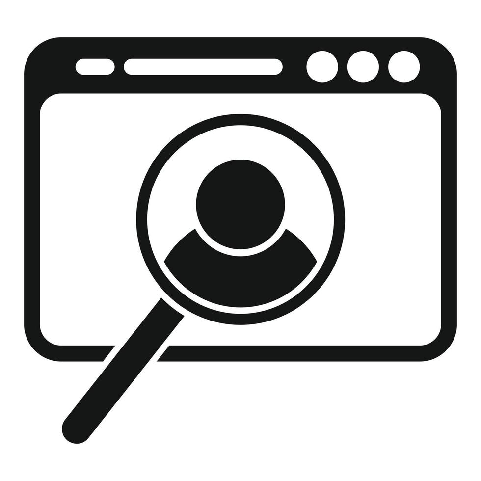 Web hunter icon simple vector. Customer ad vector