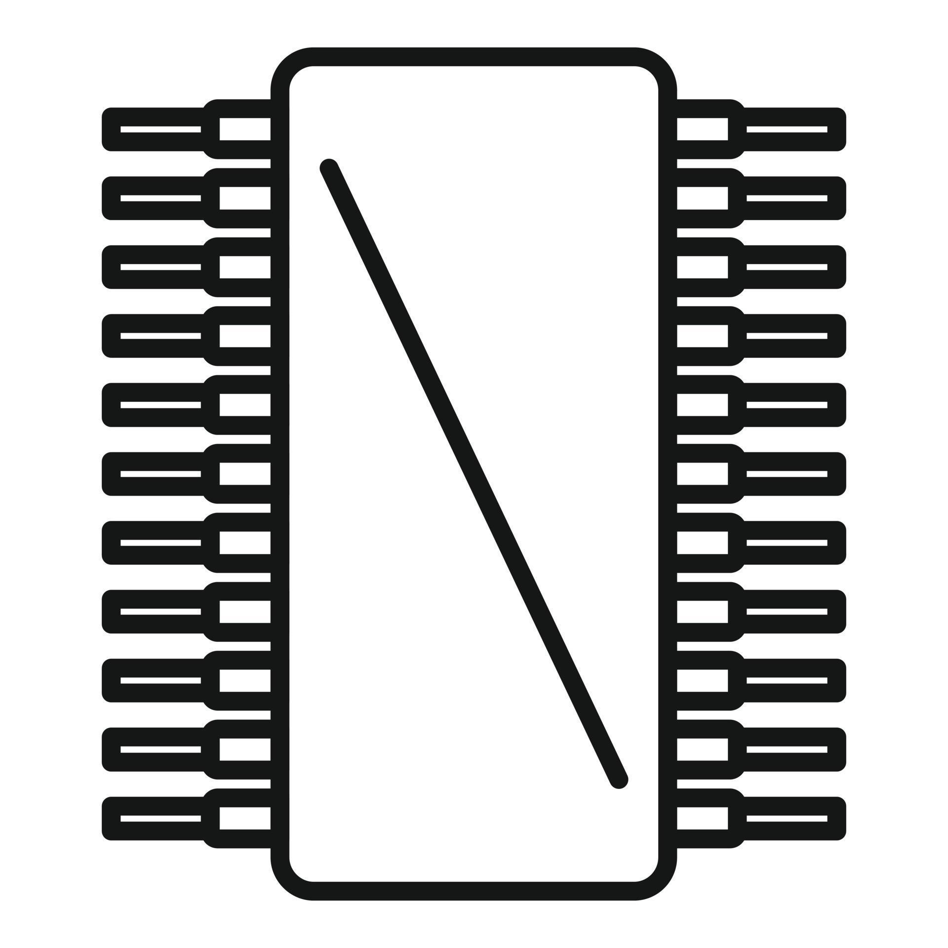 Microchip icon outline vector. Cpu circuit 14861040 Vector Art at Vecteezy