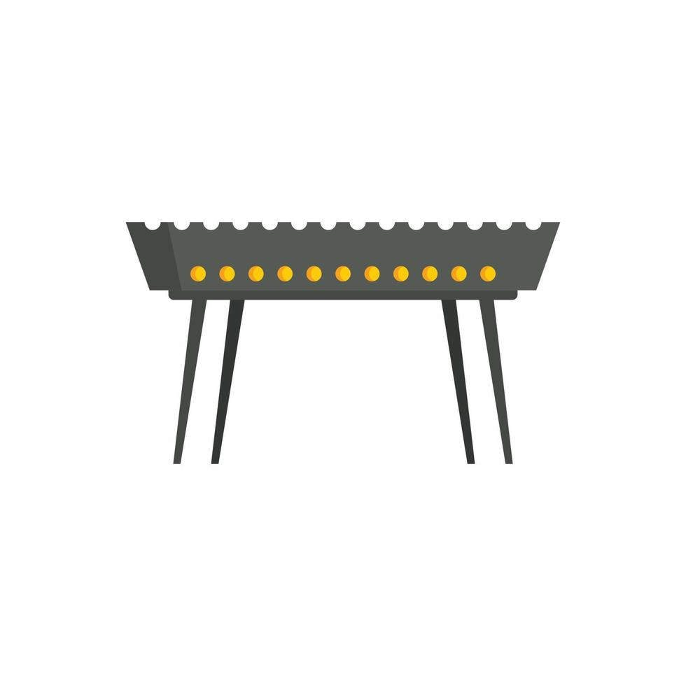 Beef brazier icon flat isolated vector