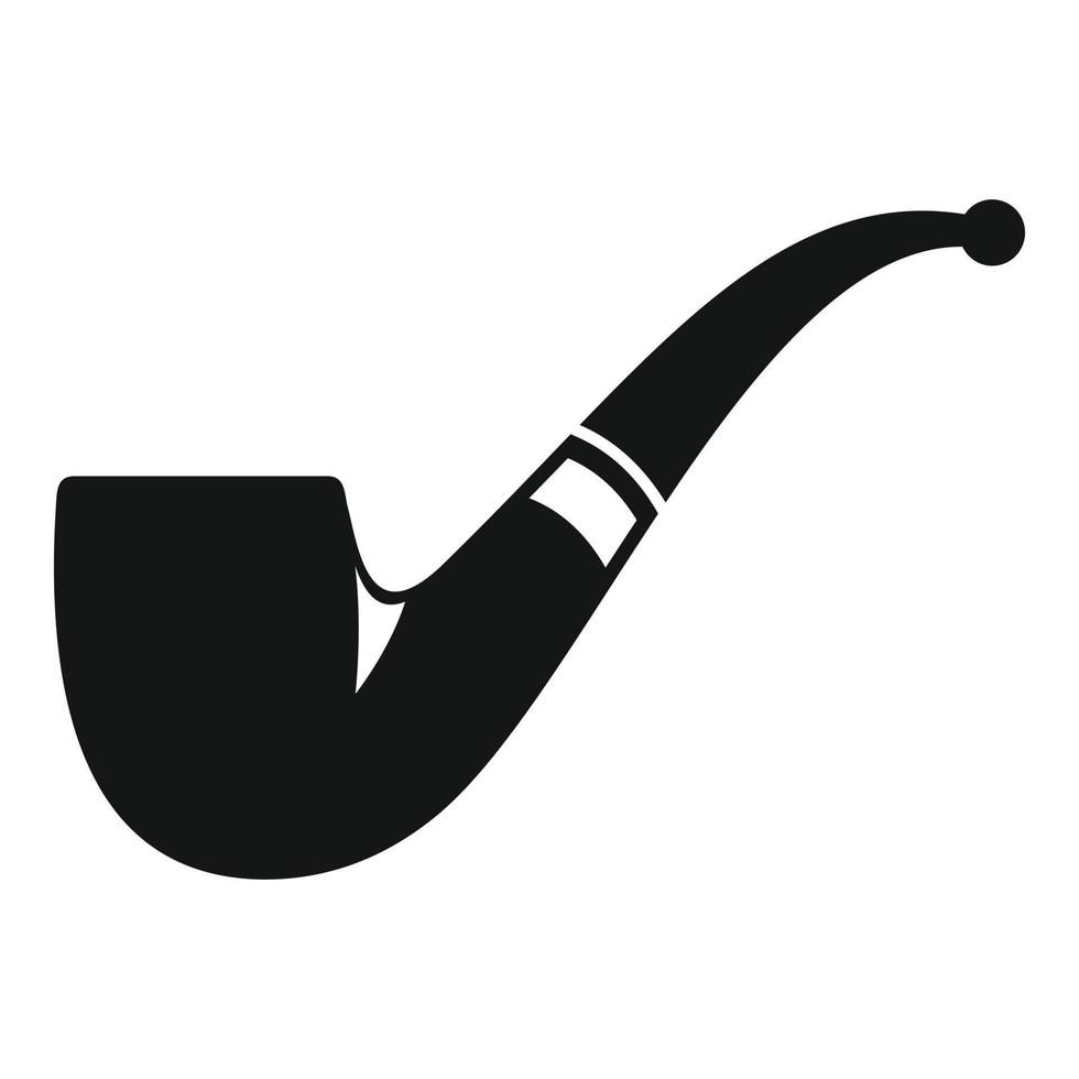 Classic smoke pipe icon simple vector. Old smoker 14861144 Vector Art