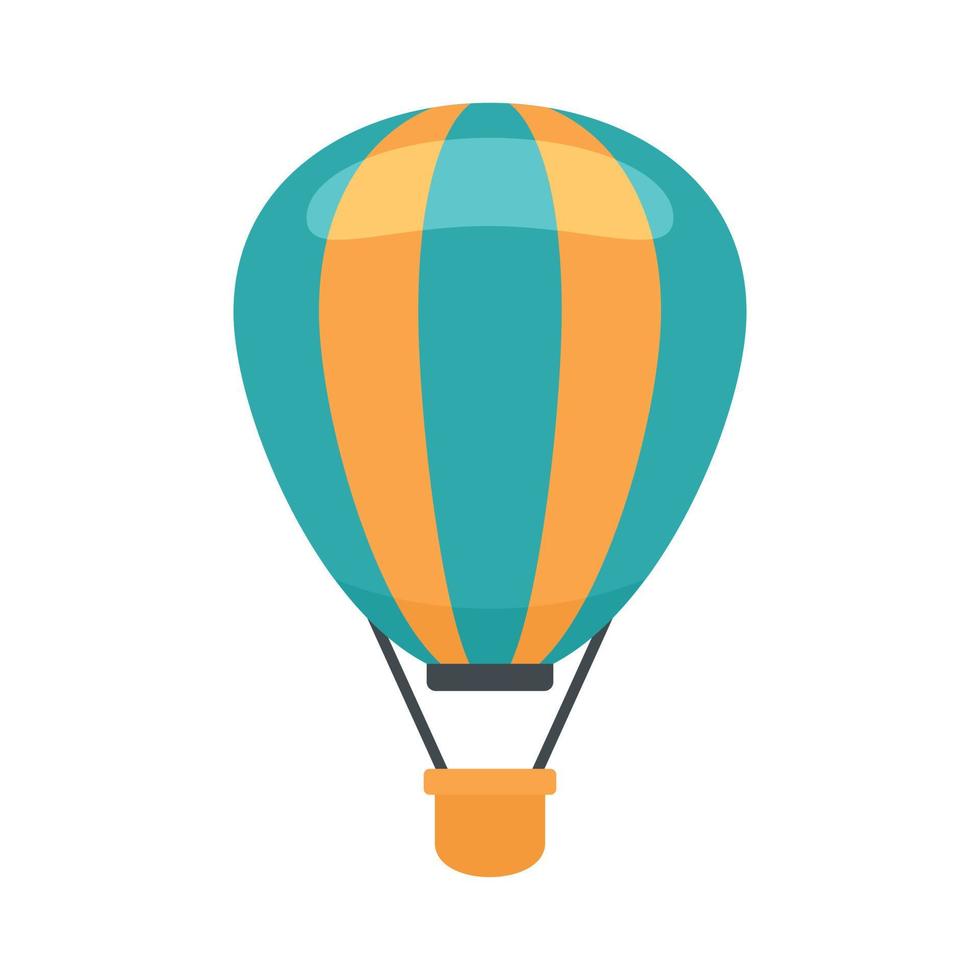 icono de globo de aire de vuelo vector aislado plano