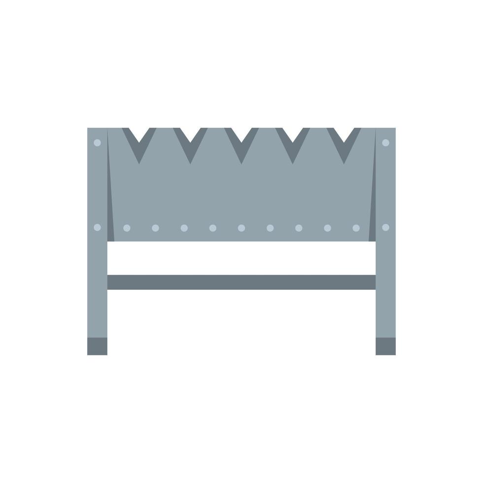 Home brazier icon flat isolated vector