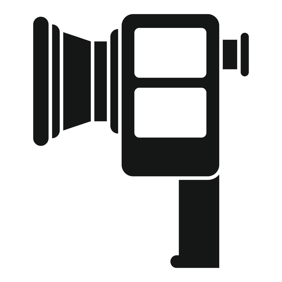 manejar el icono de la videocámara retro vector simple. camara de video