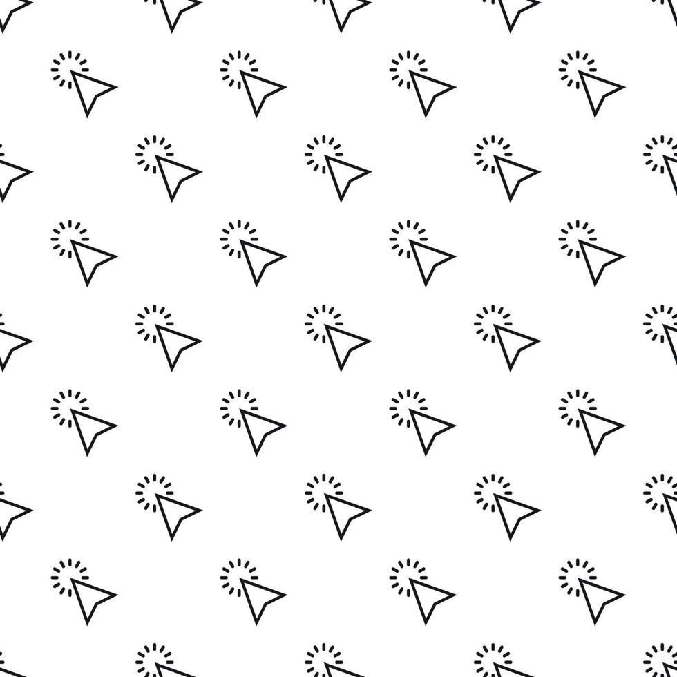 Cursor clicks pattern, simple style vector