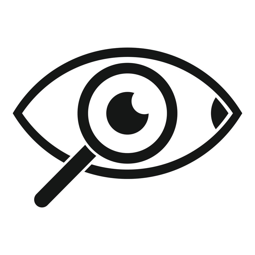 Focus eye work icon simple vector. Goal target vector