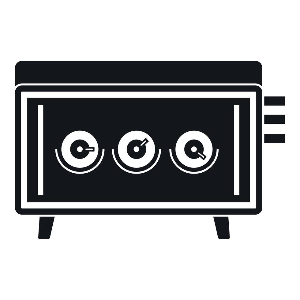 CD changer icon, simple style vector