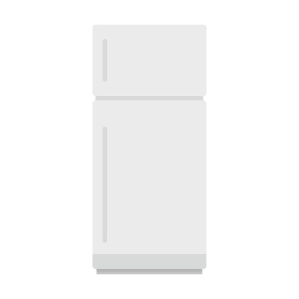 Cold fridge icon flat isolated vector