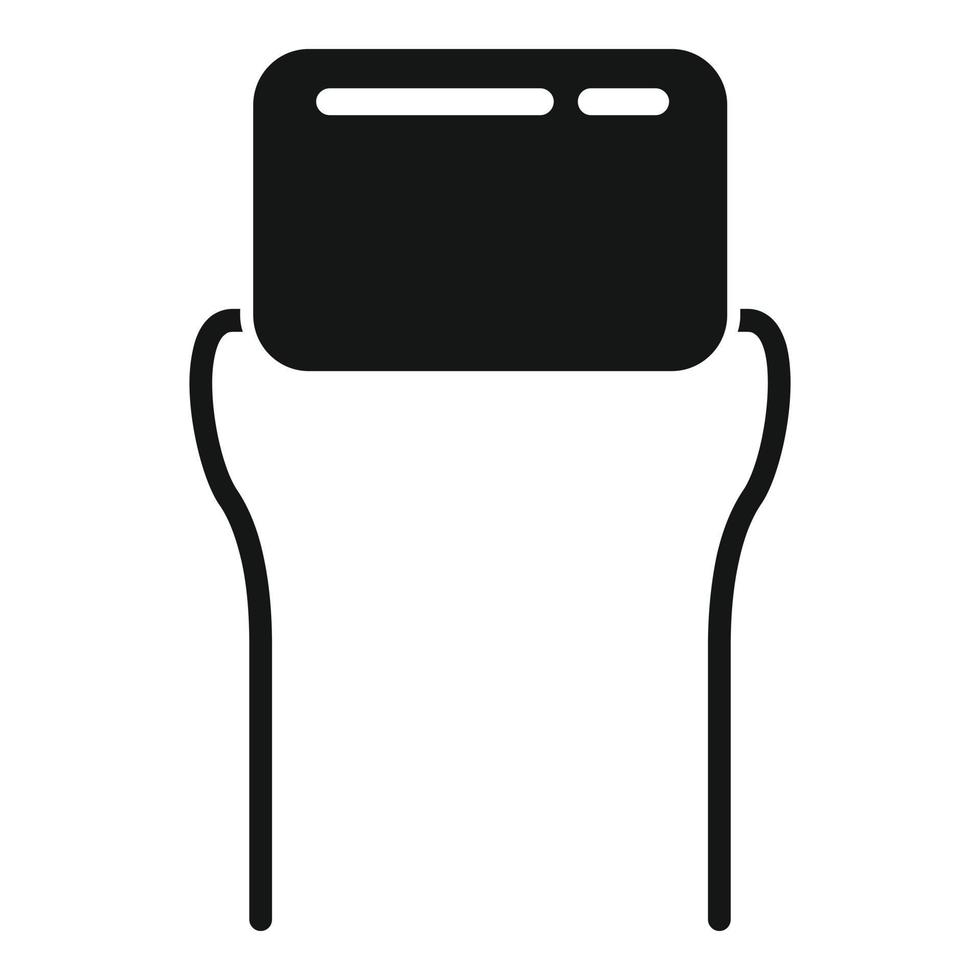 Anode diode icon simple vector. Semiconductor component vector