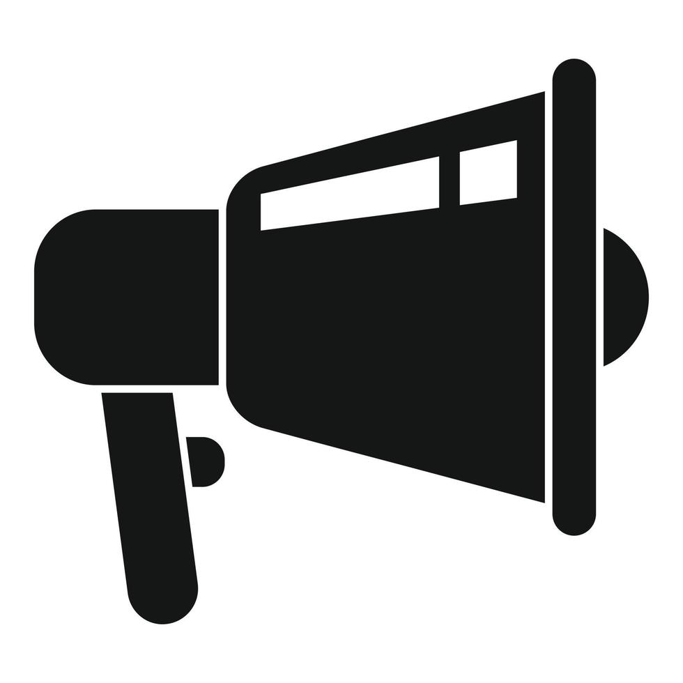 Cinematography megaphone icon simple vector. Film cinema vector