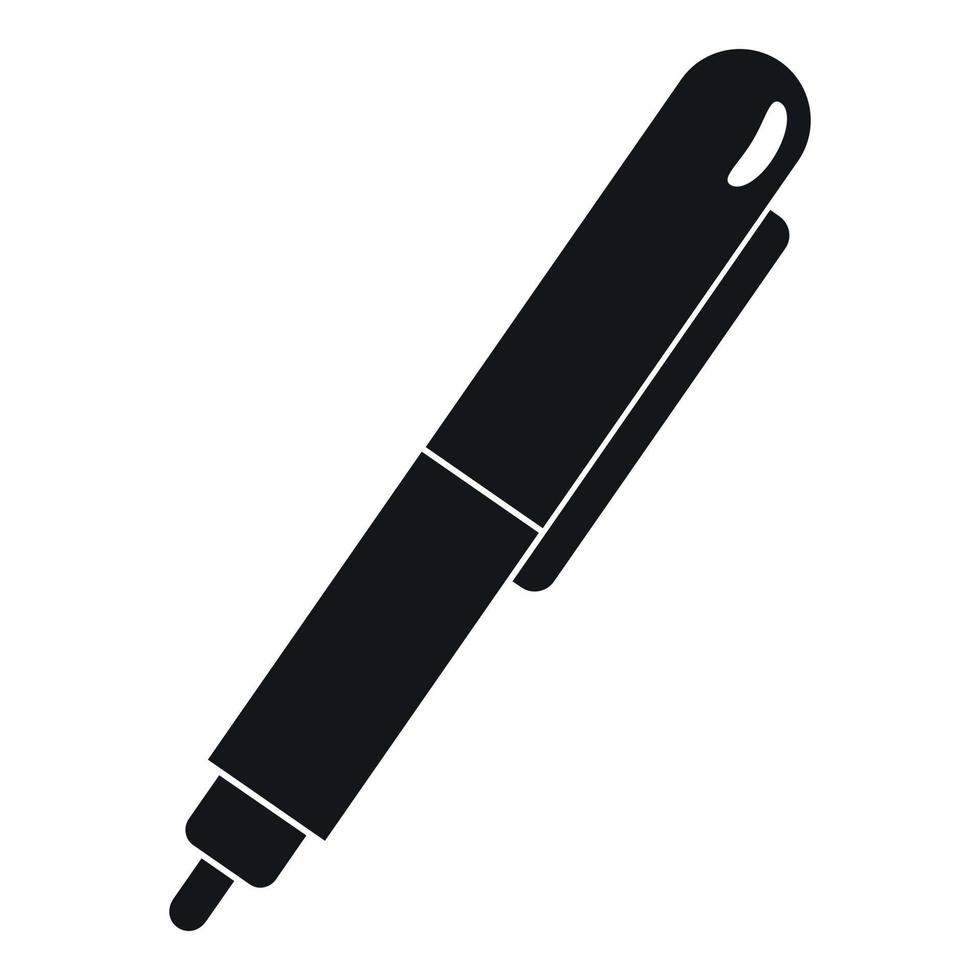 Marker pen icon, simple style vector