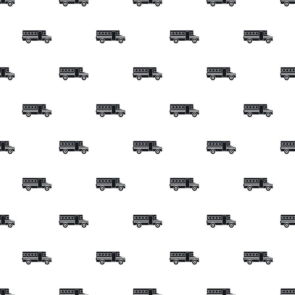 School bus pattern, simple style vector
