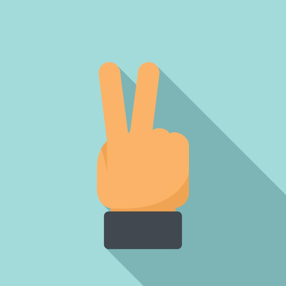 Referee hand sign icon flat vector. Game judge vector