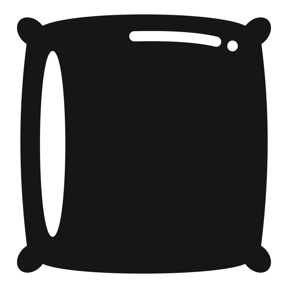 Soft bed pillow icon simple vector. Sport lifestyle vector