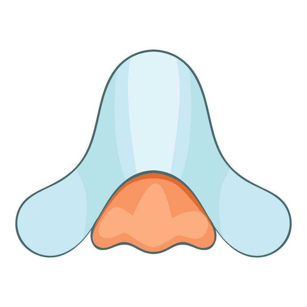 Nose clean strip icon, cartoon style vector