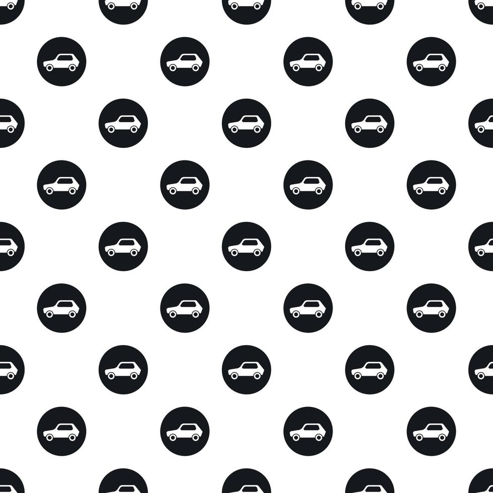 Sign car pattern, simple style vector
