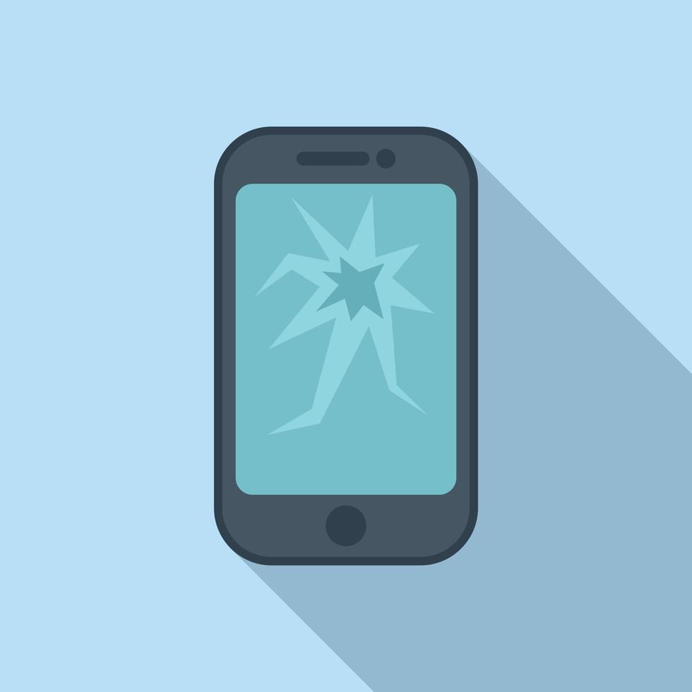 Smartphone waste icon flat vector. Metal trash vector