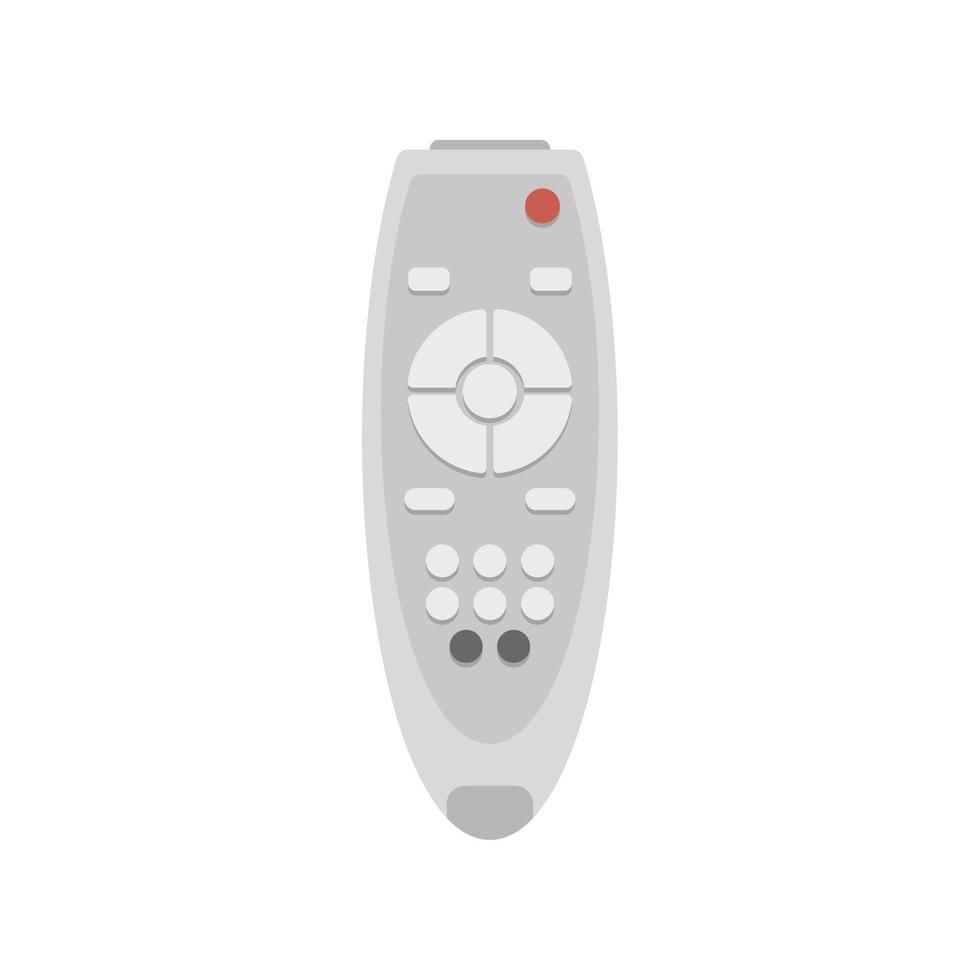 Television remote control icon flat isolated vector