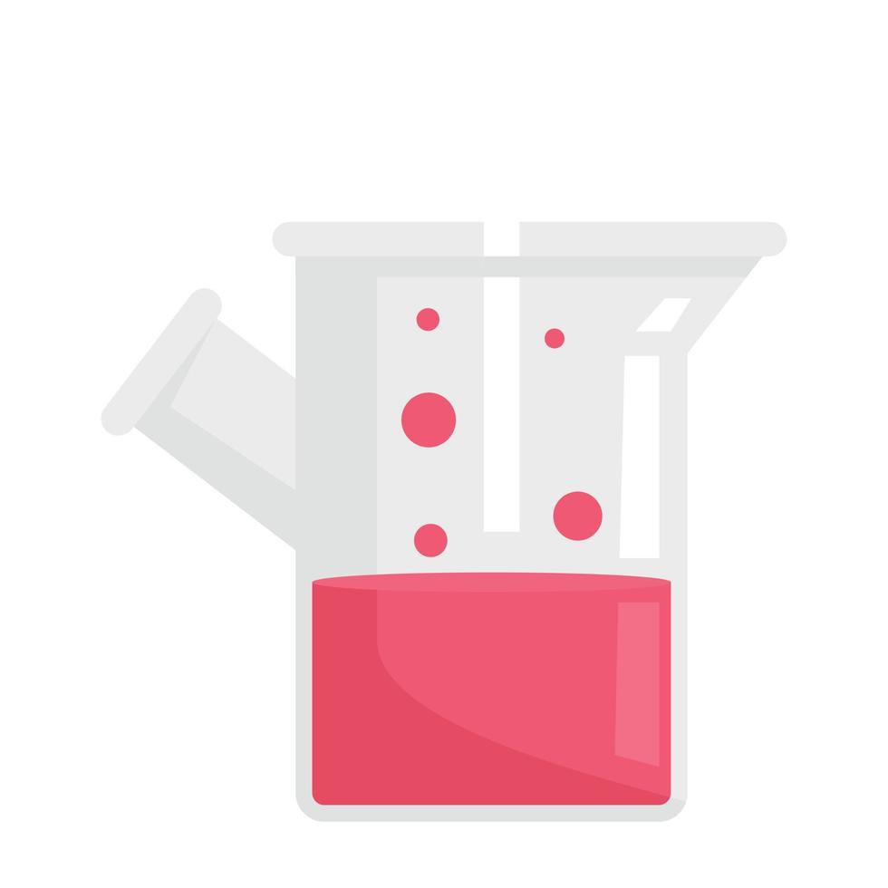 Medical boiling flask icon flat isolated vector