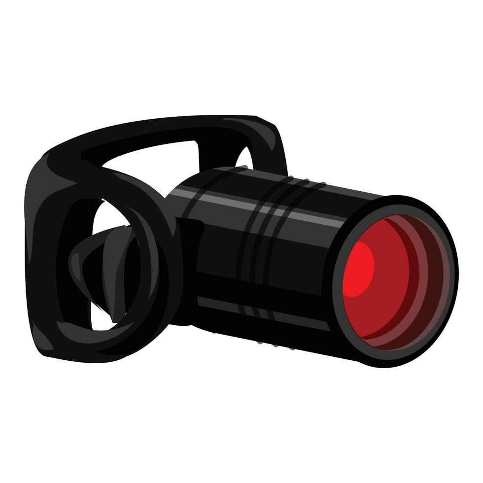 Bike back red light icon cartoon vector. Race gear vector