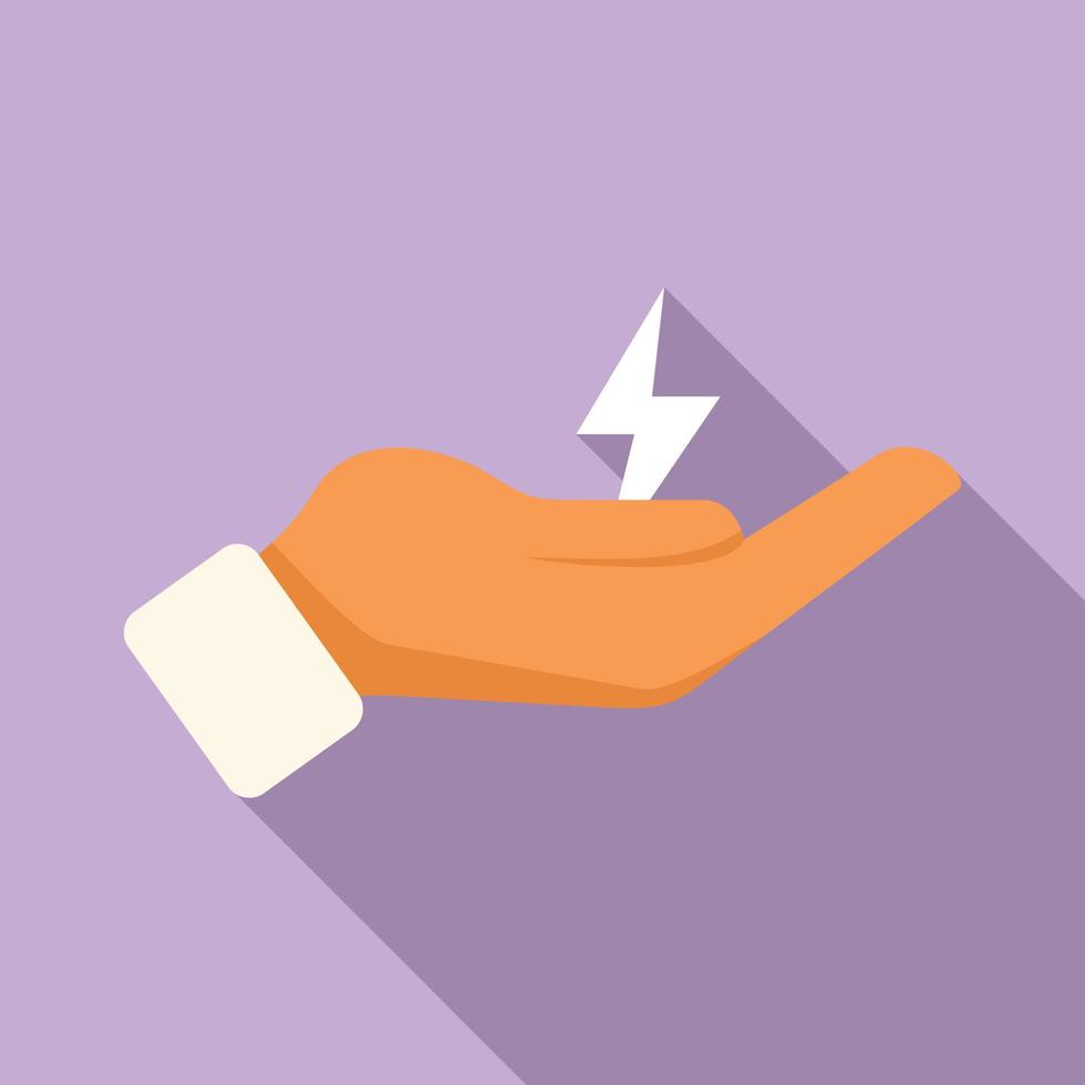 Save energy icon flat vector. Eco nature vector