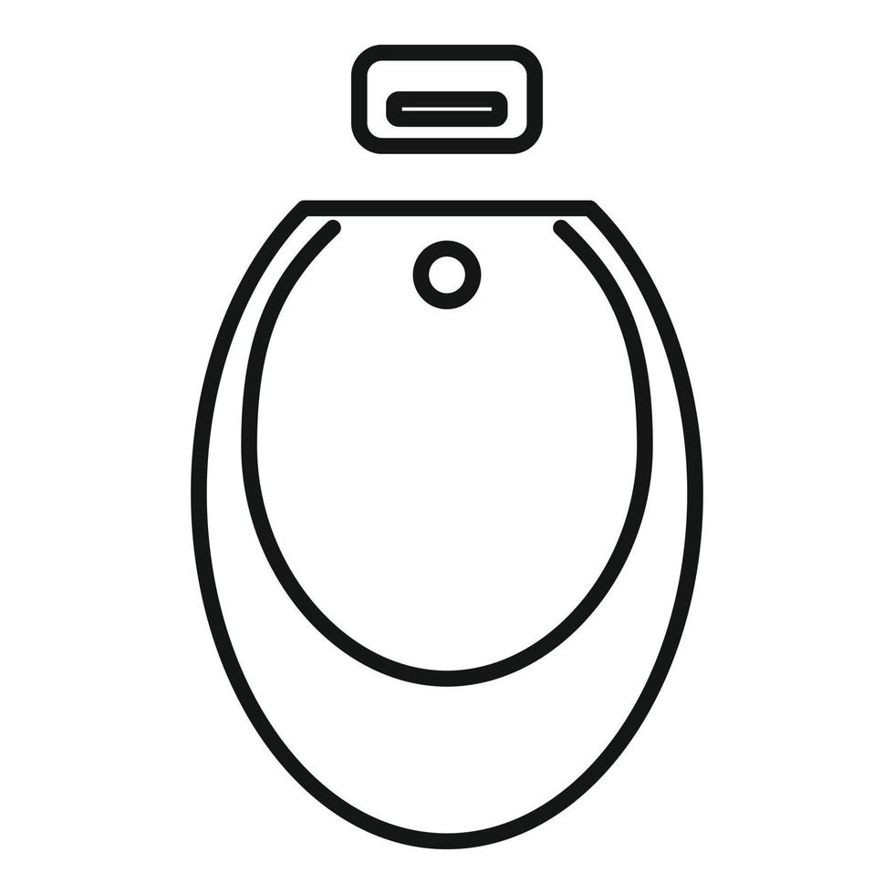 Toilet basin icon outline vector. Wc restroom vector