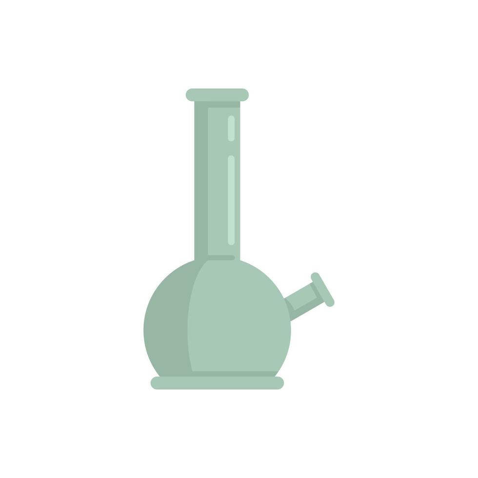 cachimba vidrio olla icono plano aislado vector