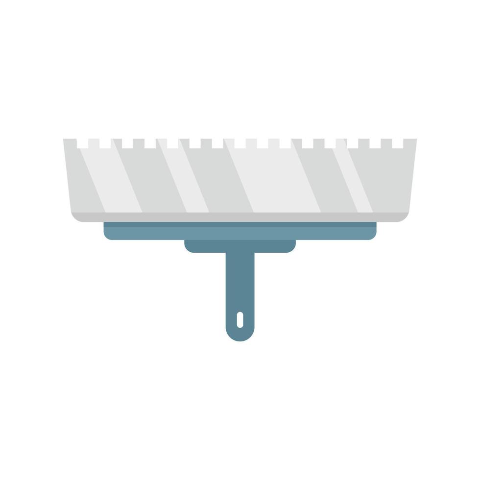 Putty knife dirty icon flat isolated vector