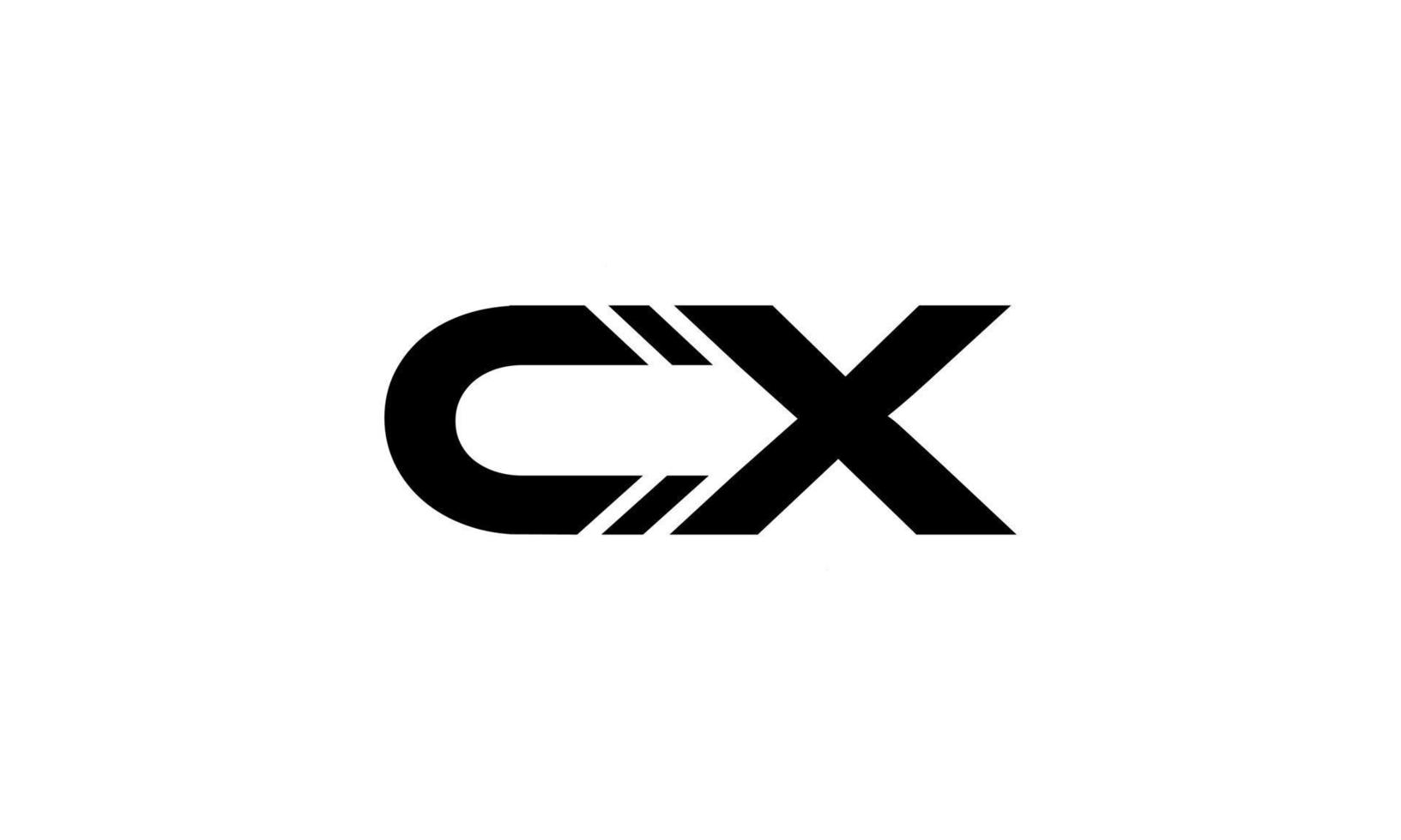 CX logo design. Initial CX letter logo design monogram vector design pro vector.