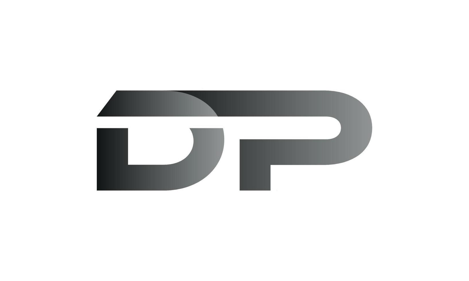 diseño de logotipo dp. diseño de logotipo de letra dp inicial diseño de vector de monograma pro vector.