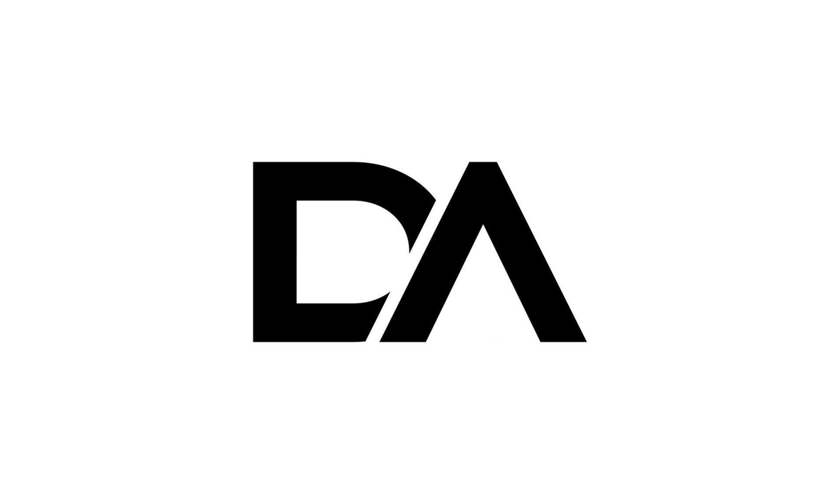 DA logo design. Initial DA letter logo design monogram vector design pro vector.
