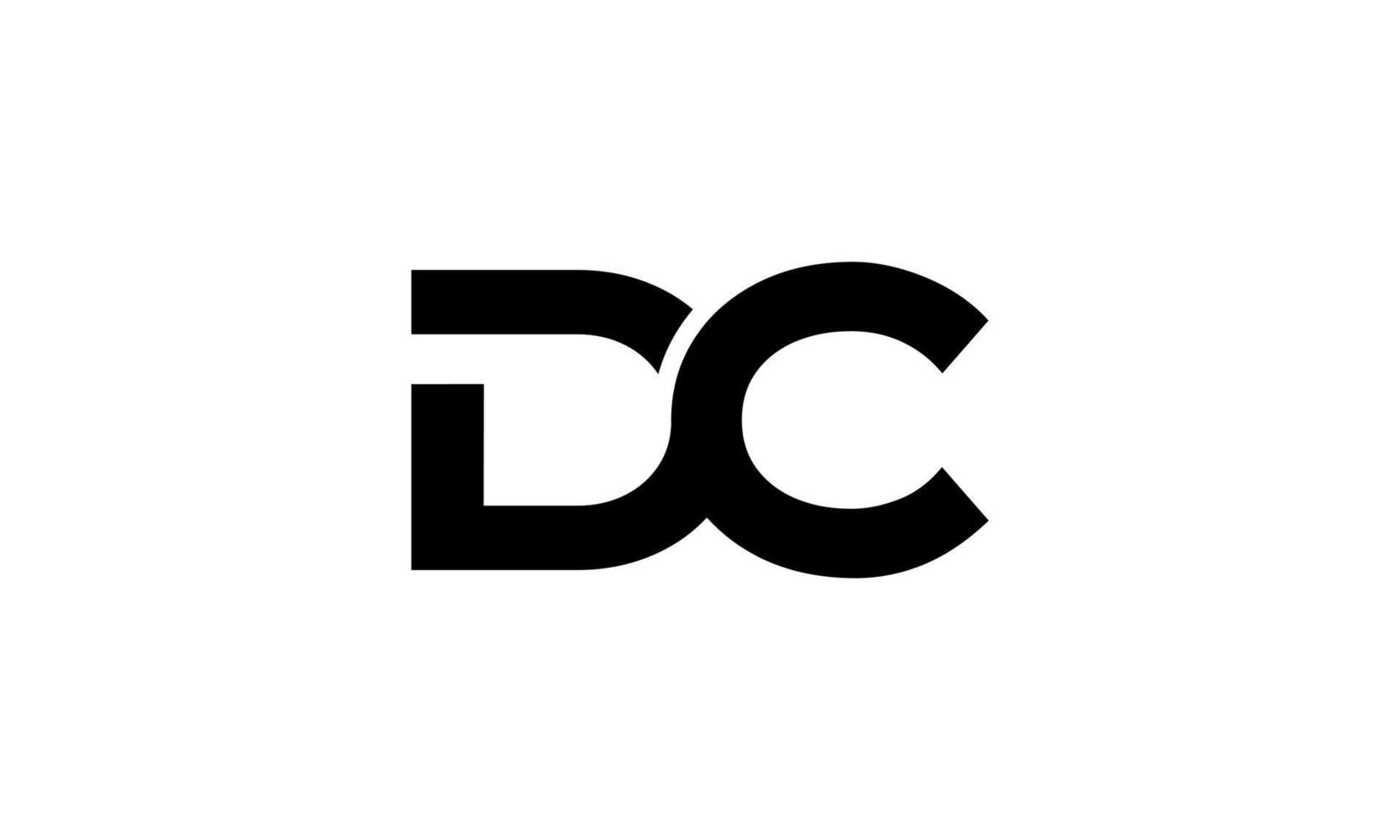 diseño de logotipo de corriente continua. diseño inicial del logotipo de la letra dc monograma vector diseño pro vector.