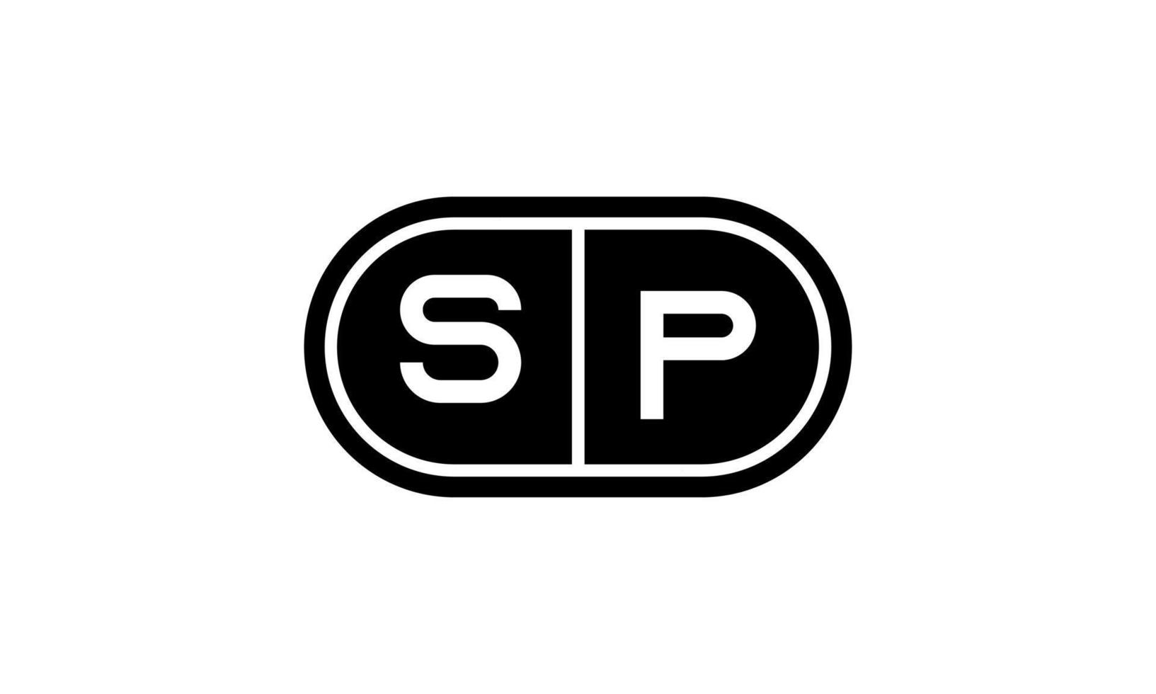 SP logo design. Initial SP letter logo design monogram vector design pro vector.