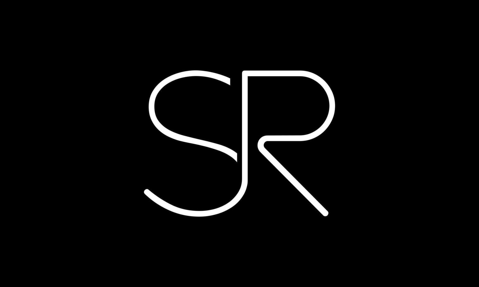 SR logo design. Initial SR letter logo design monogram vector design pro vector.