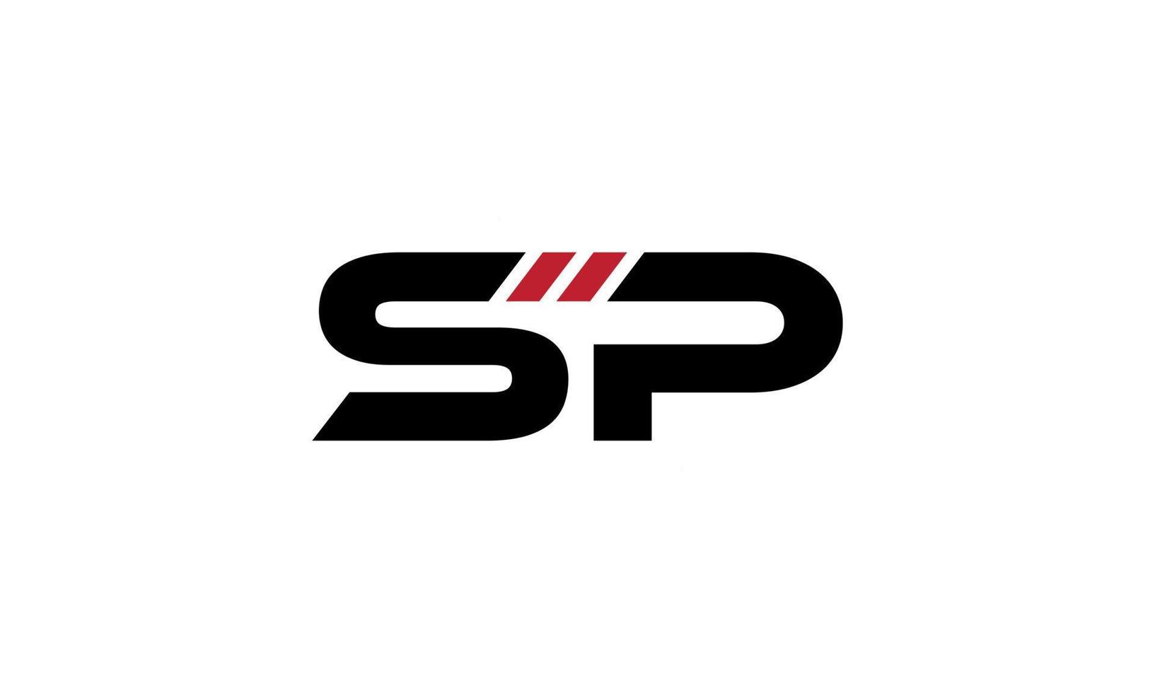 SP logo design. Initial SP letter logo design monogram vector design pro vector.