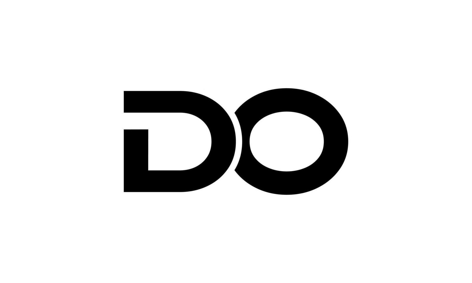 DO logo design. Initial DO letter logo design monogram vector design pro vector.