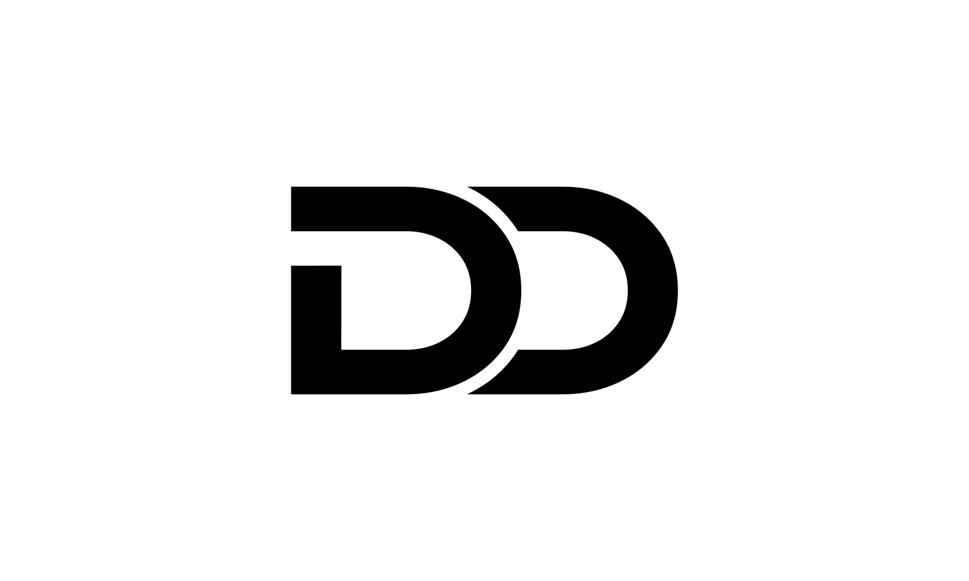 DD logo design. Initial DD letter logo design monogram vector design