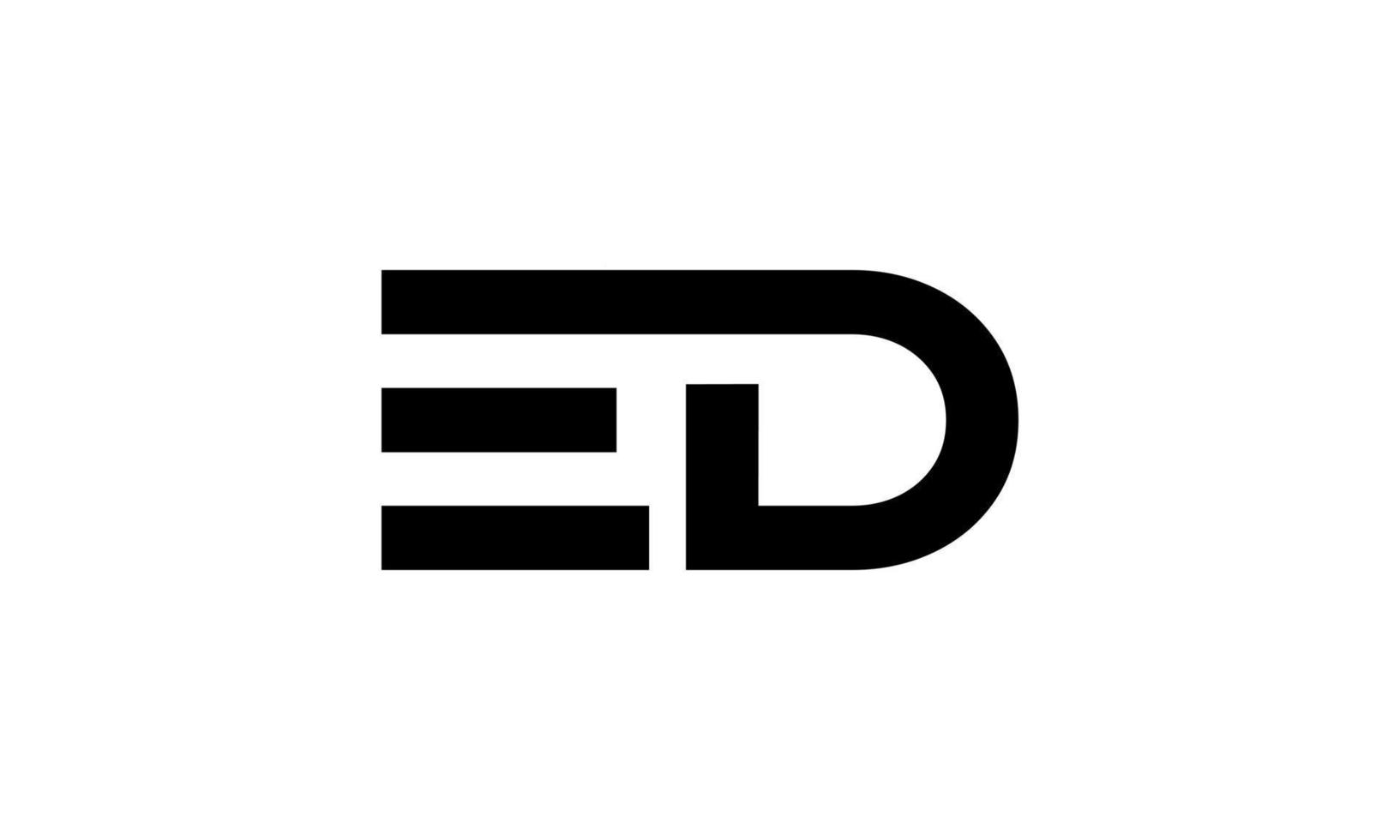 letter ED logo pro vector file pro Vector