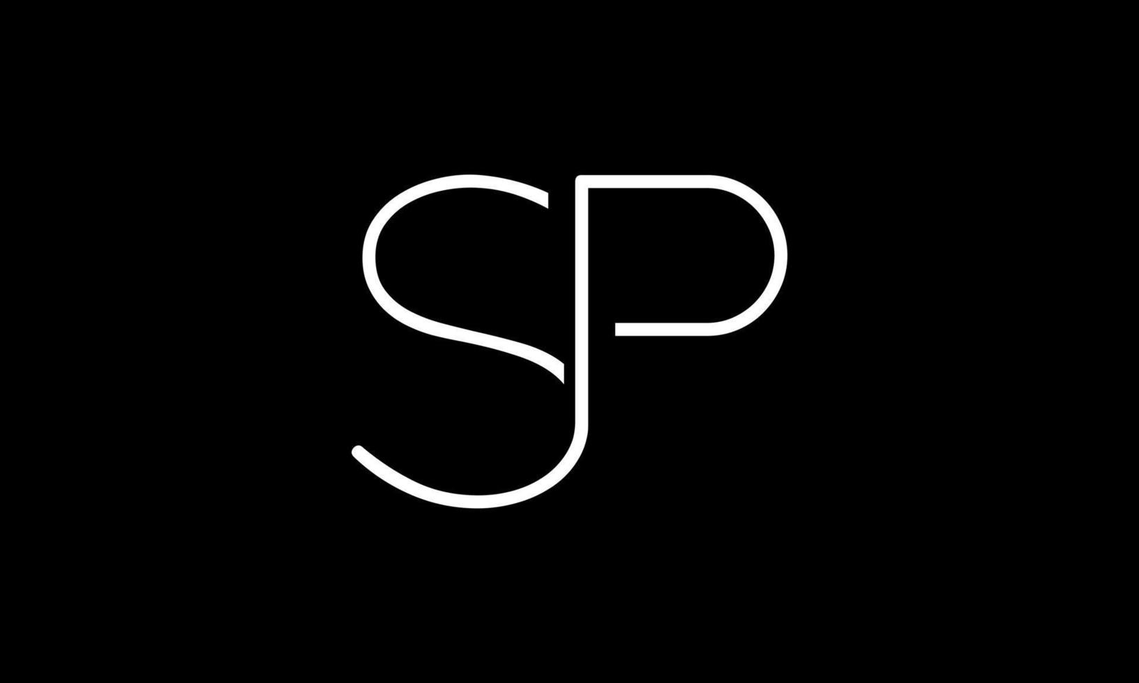 SP logo design. Initial SP letter logo design monogram vector design pro vector.