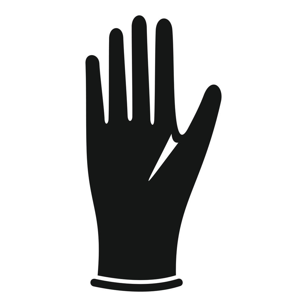 Doctor glove icon simple vector. Surgical latex vector