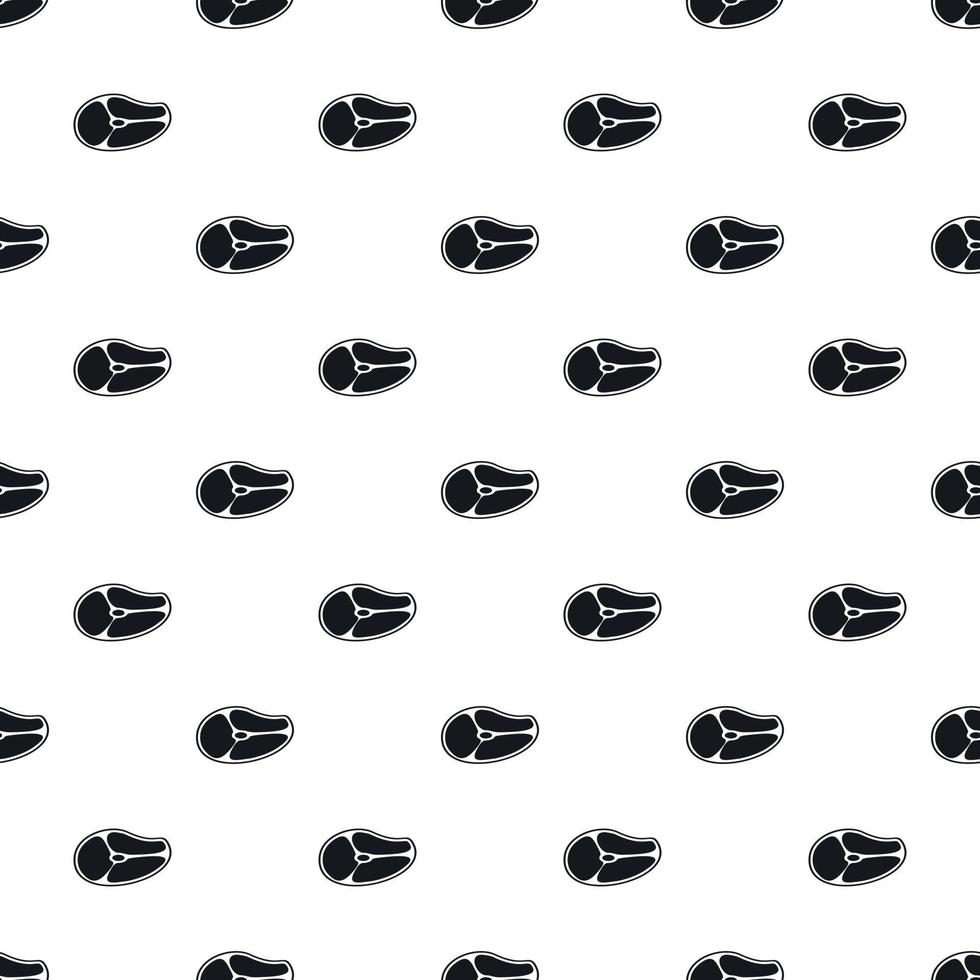 Piece of meat beef pattern, simple style vector