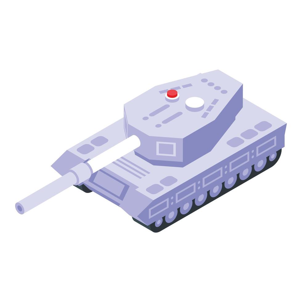 Military tank icon isometric vector. Army vehicle vector