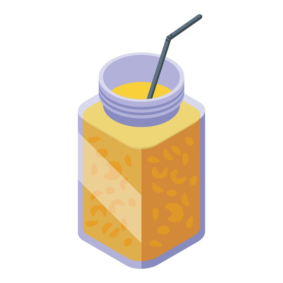 Fruit juice icon isometric vector. Meal dinner vector