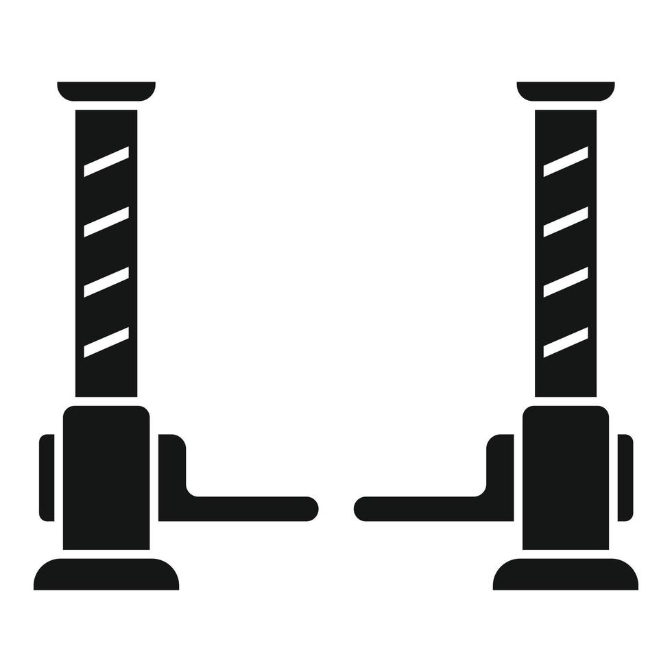 Interior car lift icon simple vector. Auto garage vector